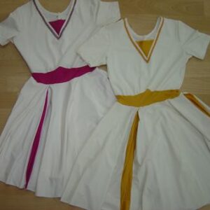 שמלות אביבים זהב ורוד לבן