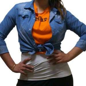 חולצת ג׳ינס בהיר מתאים לכיתות ה׳-יב׳