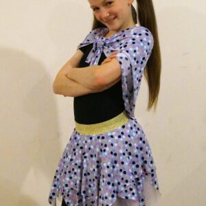 חצאית צעיף וסרט נקודות מתאים לגיל 4-עד כיתה ב’
